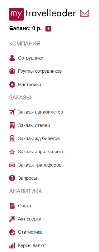 Скриншот боковой панели